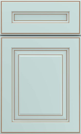 Picture of Beckett - Painted - Sleepy Blue w/ Toasted Almond Penned