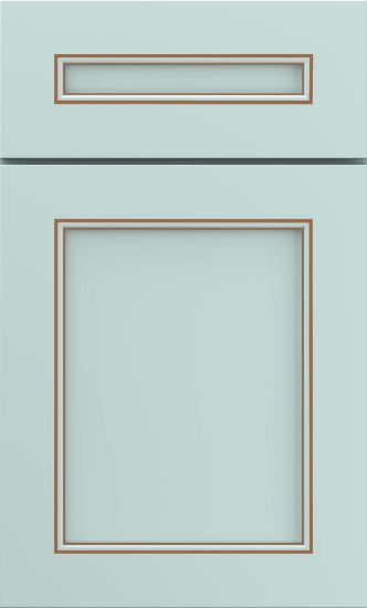 Picture of Clarke - Painted - Sleepy Blue w/ Toasted Almond Penned