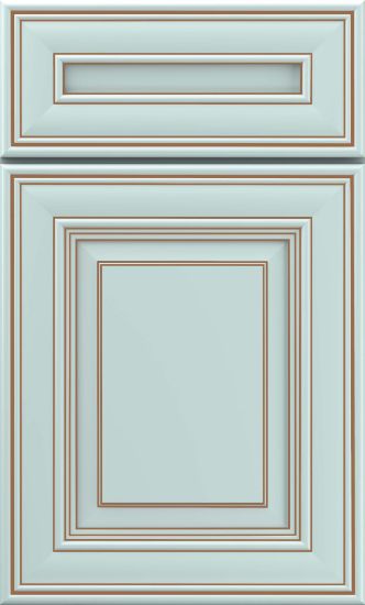 Picture of Nora - Painted - Sleepy Blue w/ Toasted Almond Penned