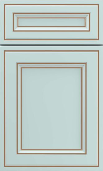 Picture of Peyton - Painted - Sleepy Blue w/ Toasted Almond Penned