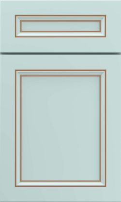 Picture of Vista - Painted - Sleepy Blue w/ Toasted Almond Penned